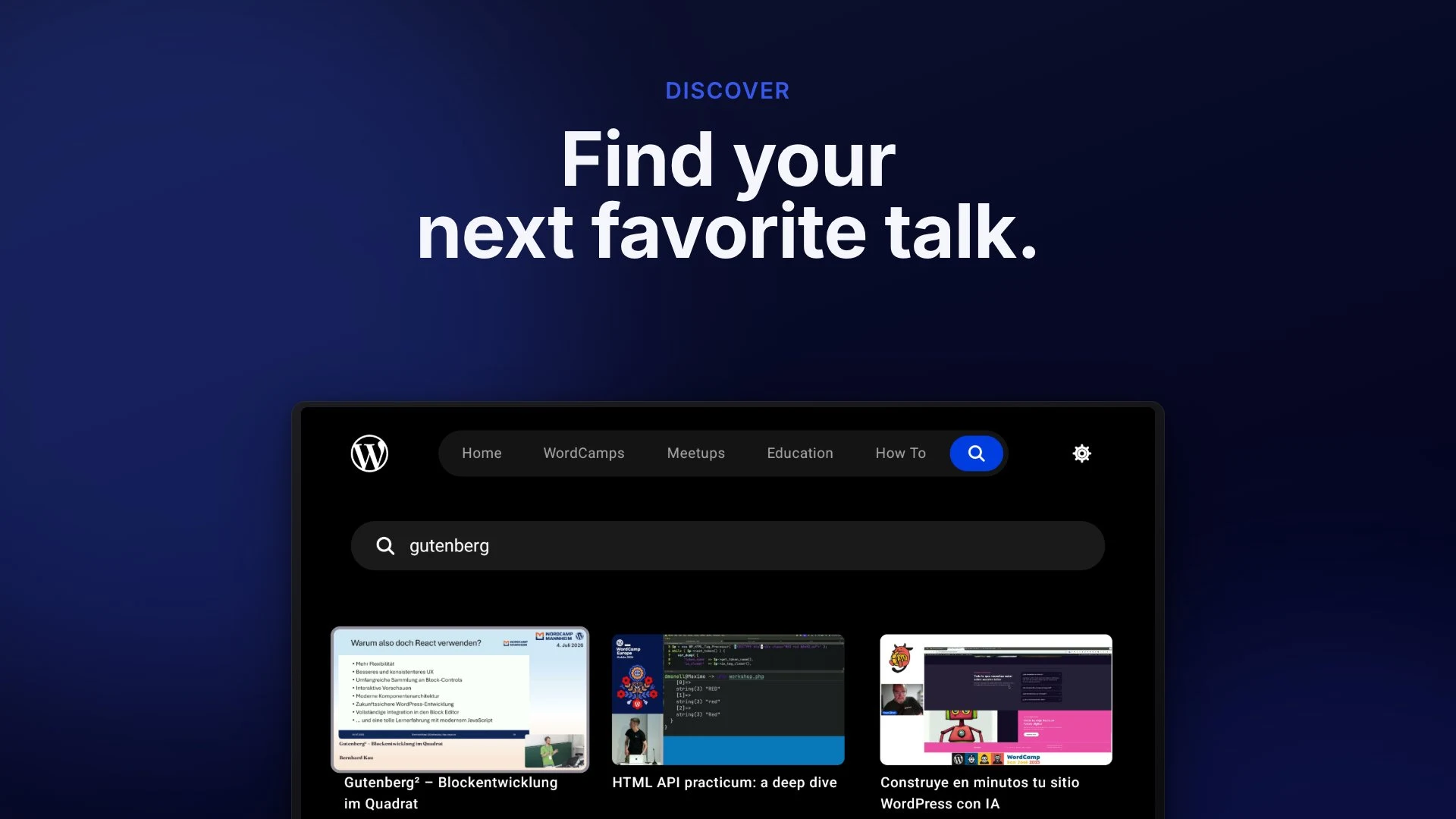 WordPress.tv screenshot